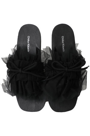 チカ キサダ/Chika Kisadaのリボン チュール 2WAY トングサンダル(130200/130204)