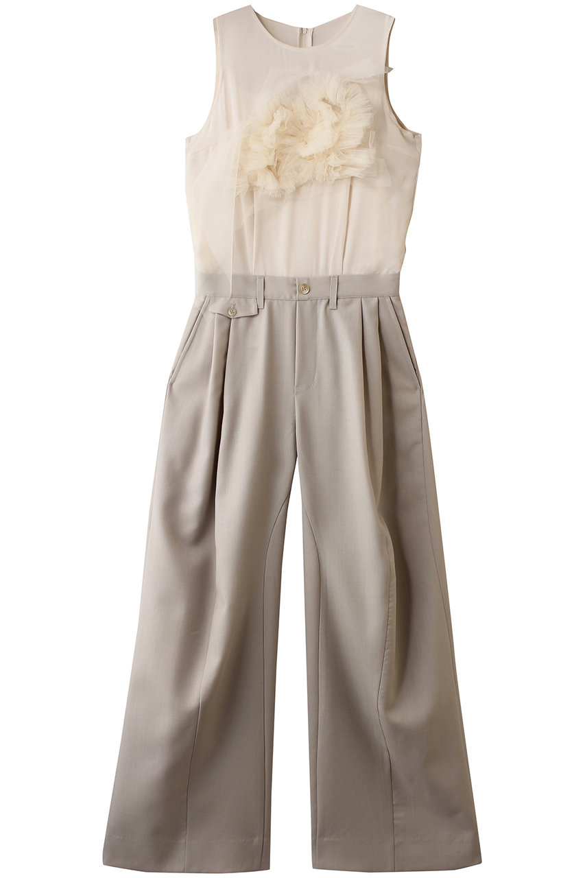 チカ キサダ/Chika Kisadaのチュール デザイン コンビネゾン(ベージュ/CO-26038)