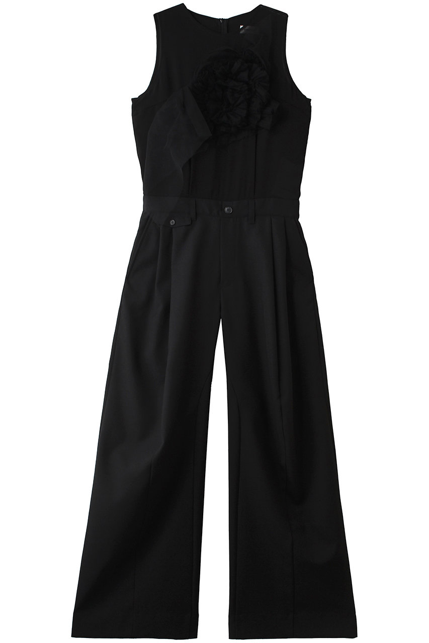 チカ キサダ/Chika Kisadaのチュール デザイン コンビネゾン(ブラック/CO-26038)