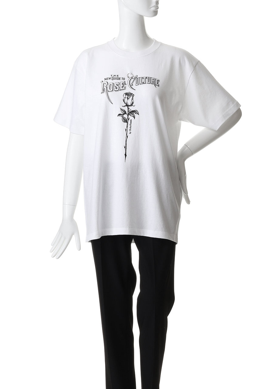 Chika Kisada(チカ キサダ)｜ROSE CULTURE プリントTシャツ/ホワイト