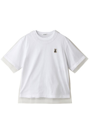 チカ キサダ/Chika KisadaのCATパッチ チュール レイヤー Tシャツ(110100/110102)