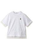 CATパッチ チュール レイヤー Tシャツ
