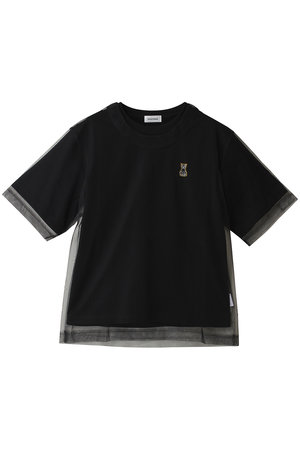 チカ キサダ/Chika KisadaのCATパッチ チュール レイヤー Tシャツ(110100/110102)