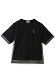 CATパッチ チュール レイヤー Tシャツ