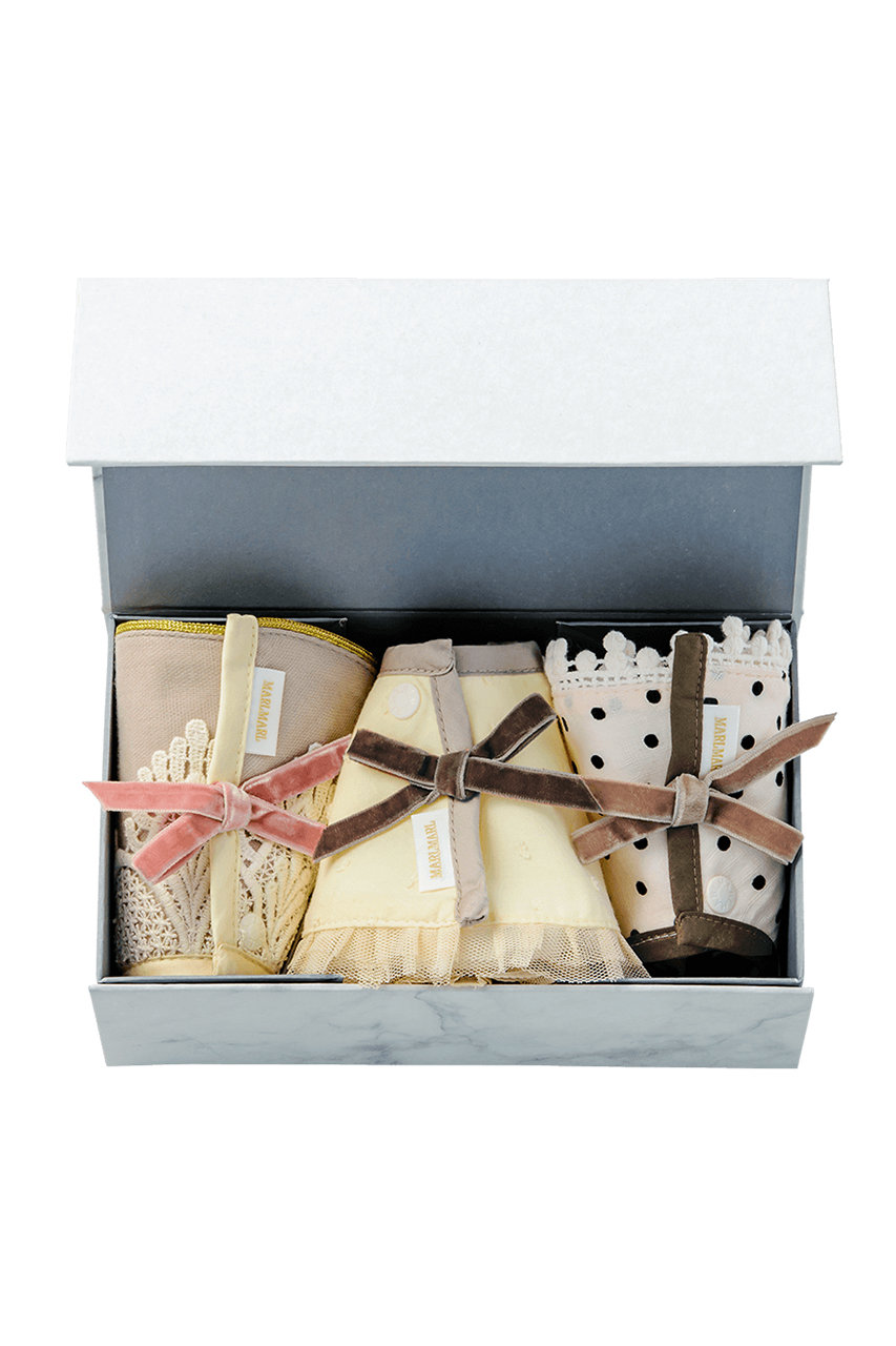 マールマール/MARLMARLの【Baby】スタイ 3点セット dolce box for girls(マルチ/4573244380239)