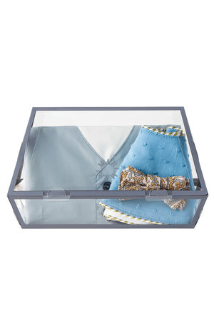 マールマール/MARLMARLの【BABY】スタイ＋お食事エプロン teppan box garcon MSP4(ライトブルー系) 80-90㎝