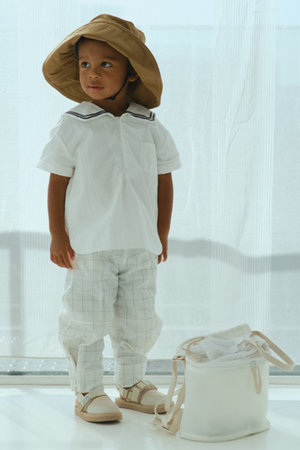 マールマール/MARLMARLの【BABY&KIDS】paddle shirts navy 110-120cm(200200/200201)