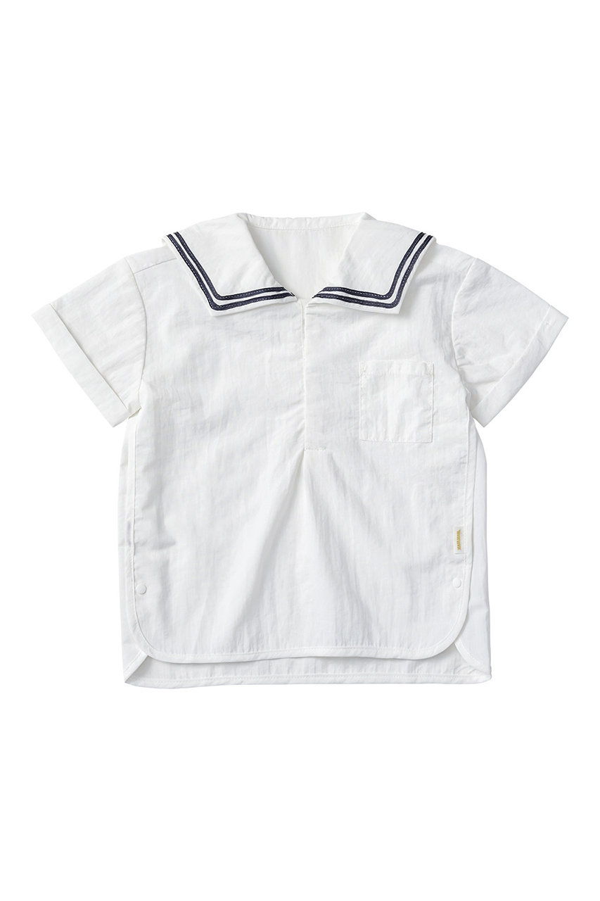 マールマール/MARLMARLの【Baby＆Kids】paddle shirts(white/4571514078589)