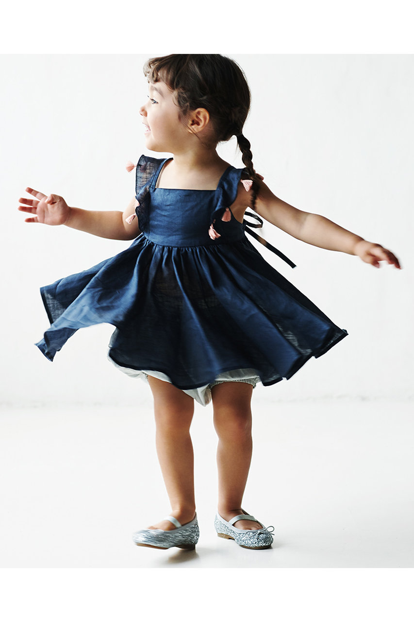 MARLMARL(マールマール)｜【Baby＆Kids】loisir sun dress/navy/100