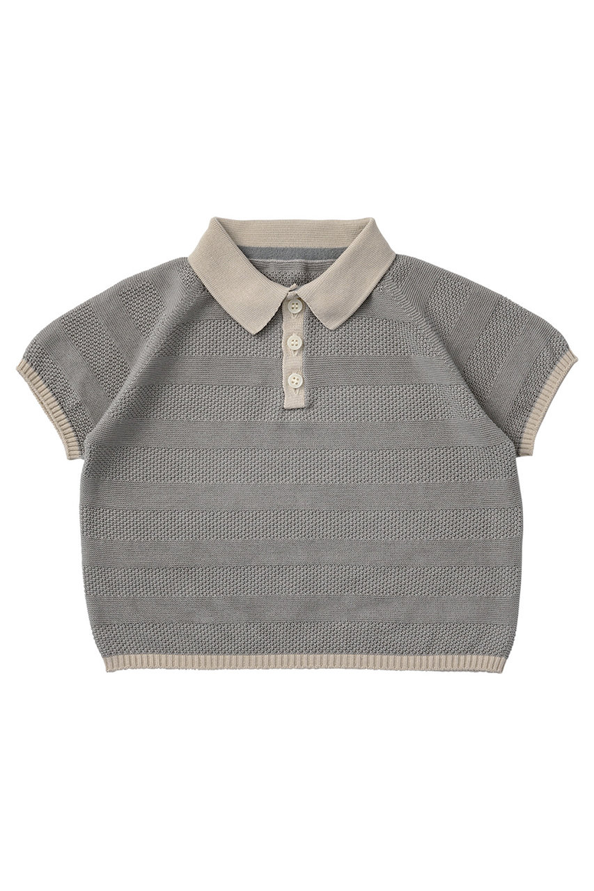マールマール/MARLMARLの【Baby＆Kids】knit polo shirts(nezu/4571635662094)
