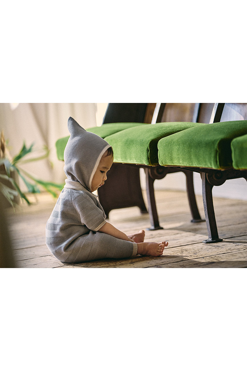 新品MARLMARL 新作ニットポロロンパースNEZU MARLMARL(マールマール)｜【BABY】knit polo rompers/nezu の通販