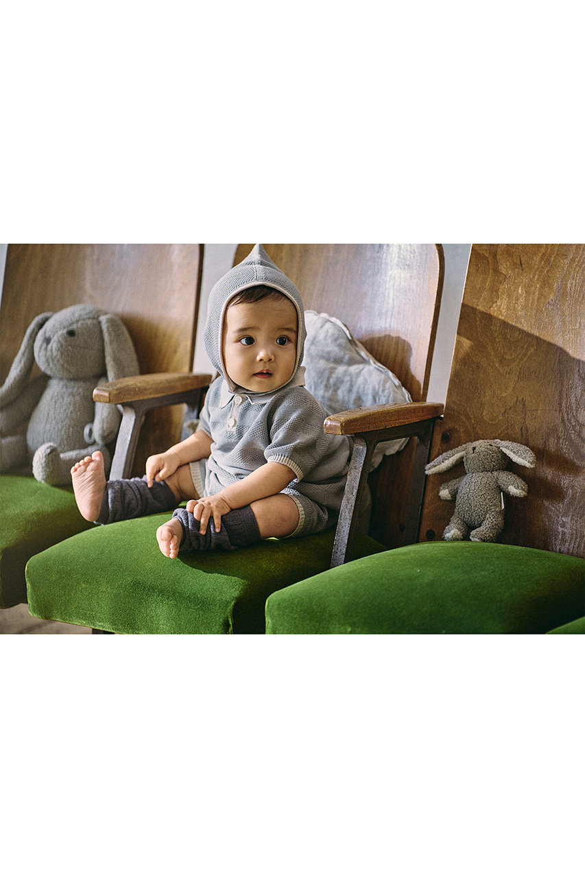 新品MARLMARL 新作ニットポロロンパースNEZU knit polo rompers nezu | ギフト・スタイ・出産祝いのMARLMARL