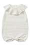 【BABY】knit frill rompers マールマール/MARLMARL shiro