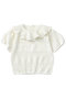 【Baby＆Kids】knit frill blouses マールマール/MARLMARL shiro