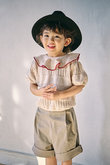 【BABY&KIDS】knit frill blouses ai 100-110cm マールマール/MARLMARL