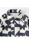 【BABY】calin カバーオール navy blocks 70 マールマール/MARLMARL