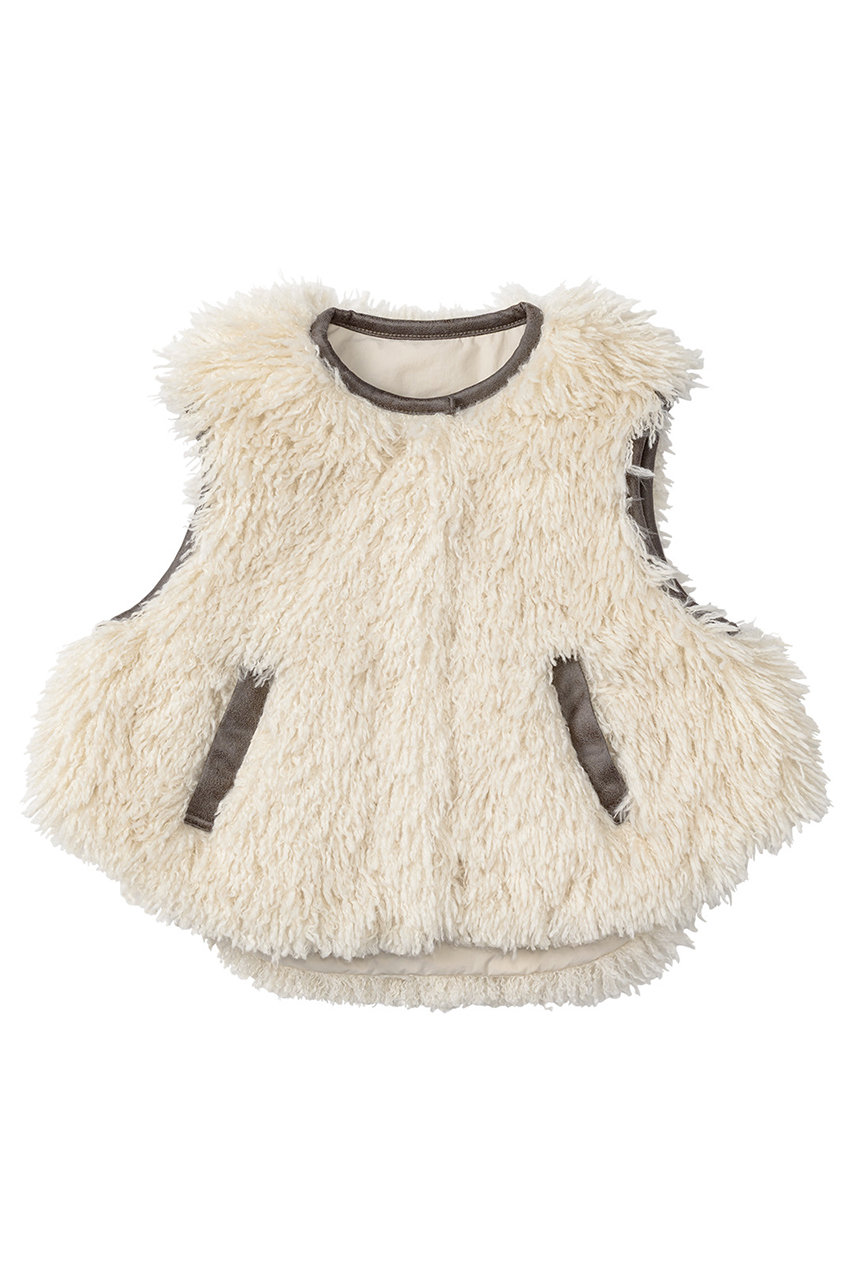 マールマール/MARLMARLの【BABY&KIDS】halb ベスト black 100-110(ecru/10102642)