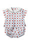 【BABY&KIDS】paddle rompers block ロンパース マールマール/MARLMARL blue