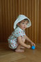 【BABY&KIDS】paddle rompers block ロンパース マールマール/MARLMARL