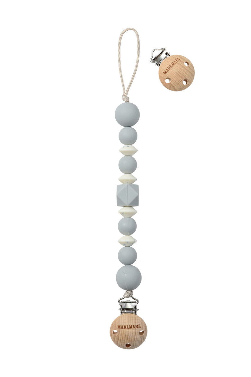 マールマール/MARLMARLの【BABY】binky strap ストラップ(dot blue/4580817099689)