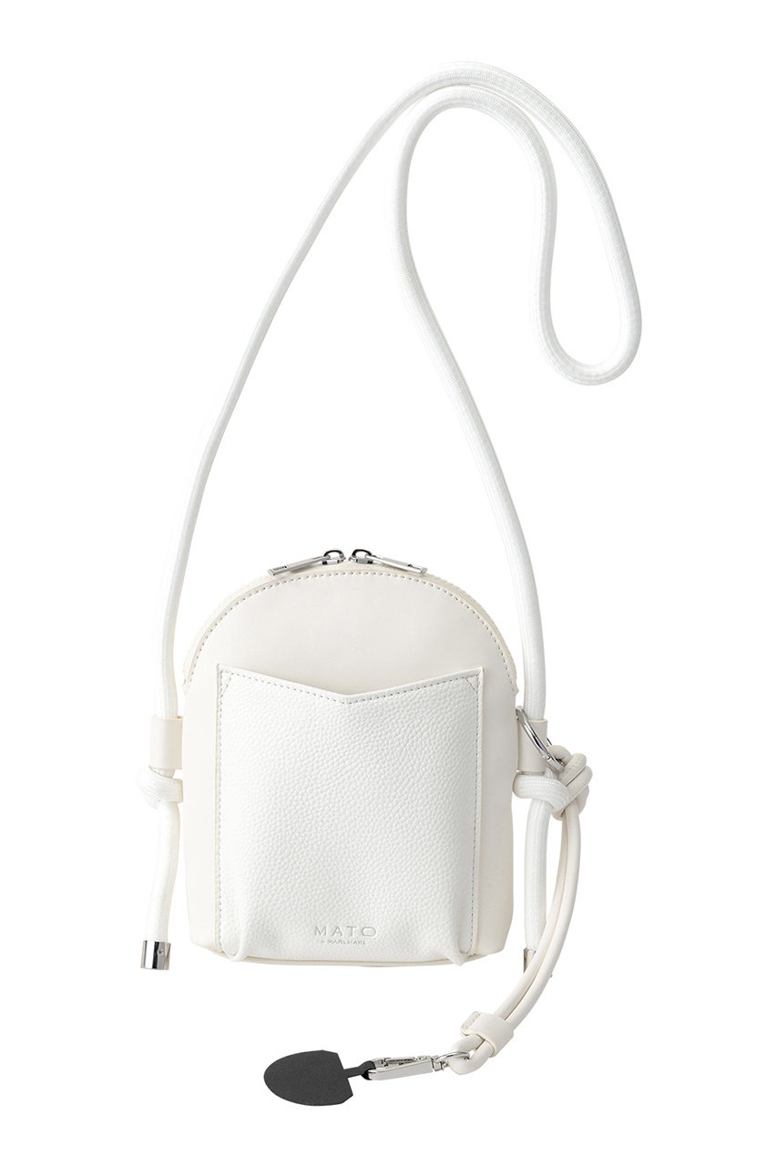 マールマール/MARLMARLの【MATO by MARLMARL】ZIPLINE PHONE BAG ショルダーバッグ(WHITE/4580817099573)