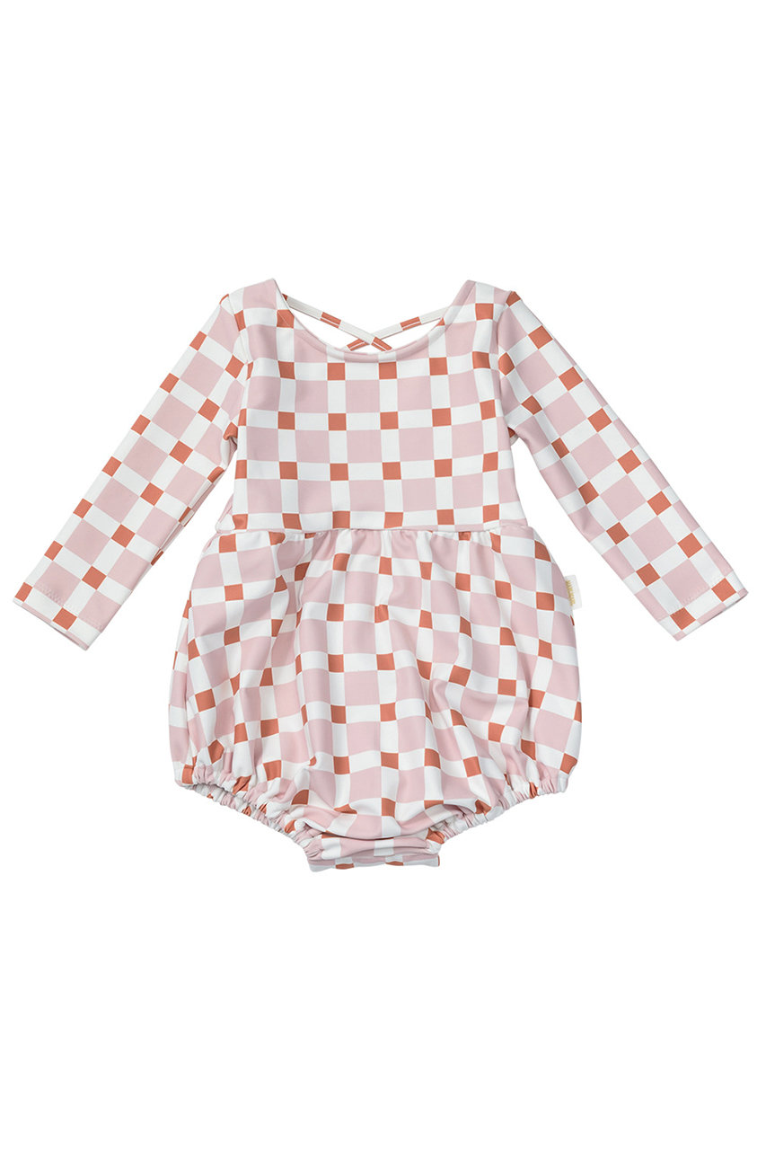 マールマール/MARLMARLの【BABY&KIDS】swimwear block ロンパーススイムウェア(pink/10104088)