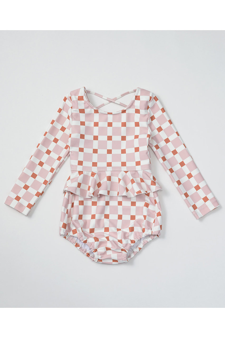 マールマール/MARLMARLの【KIDS】swimwear block セパレートスイムウェア(pink/10104089)