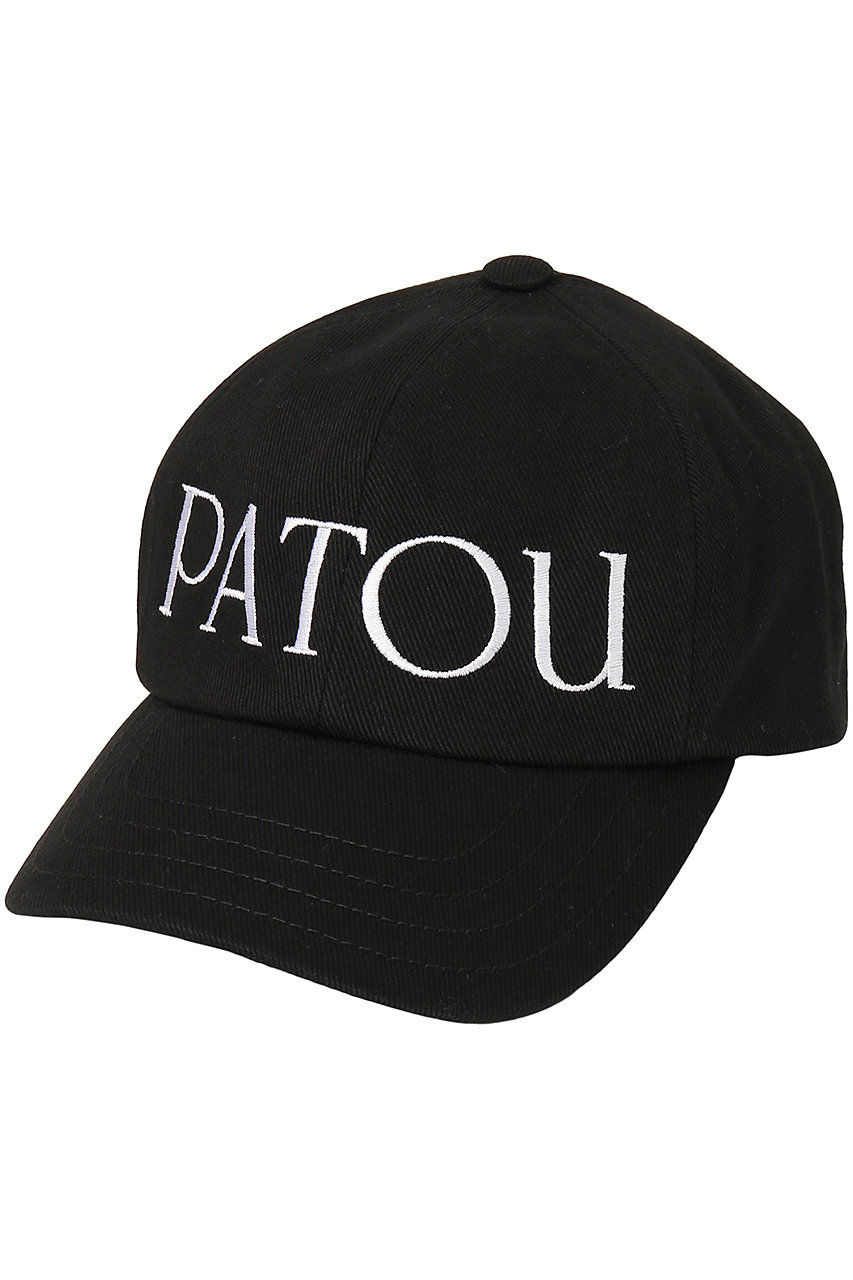 PATOU(パトゥ)｜【UNISEX】コットン PATOU CAP/ブラック の通販