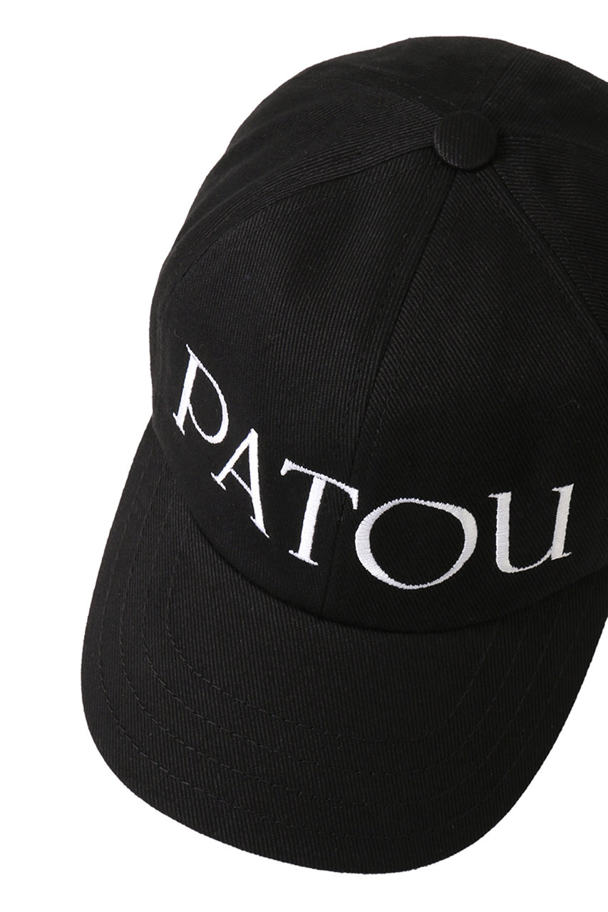 PATOU(パトゥ)｜【UNISEX】コットン PATOU CAP/ブラック の通販