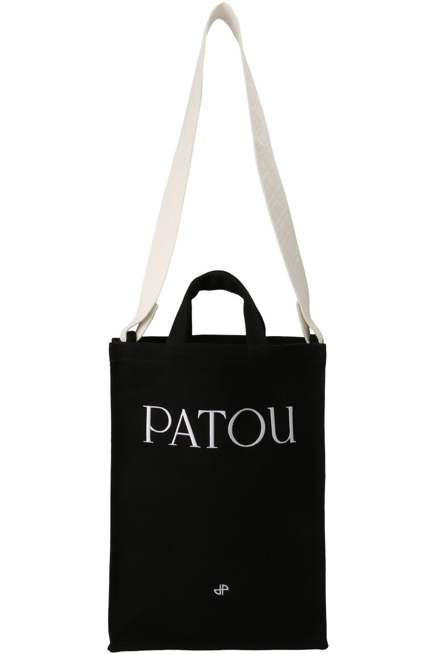 パトゥ/PATOUのバーティカル PATOU トートバッグ(ブラック/24S-AC062-0076)
