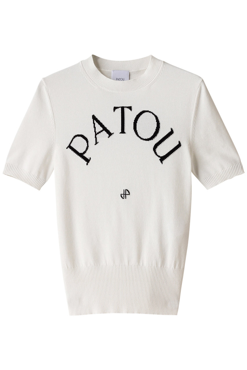 パトゥ/PATOUのPATOU ジャカードショートスリーブ　トップス(ホワイト/24S-KN068-8045)