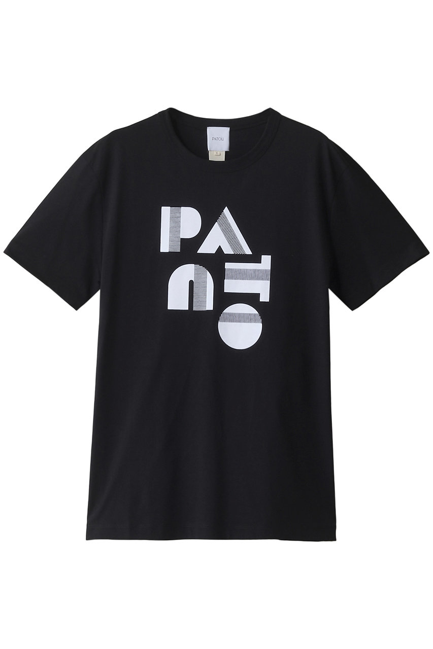 パトゥ/PATOUのアートデコPATOUロゴTシャツ(ブラック/24A-JE119-9999)