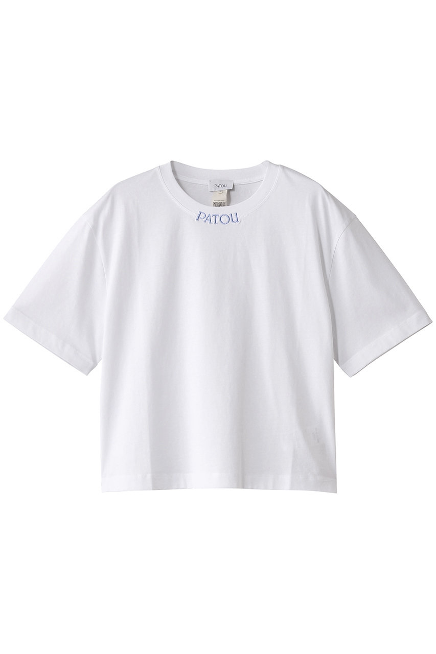 パトゥ/PATOUのPATOU カラークロップドTシャツ(ホワイト/25S-JE135-9999)