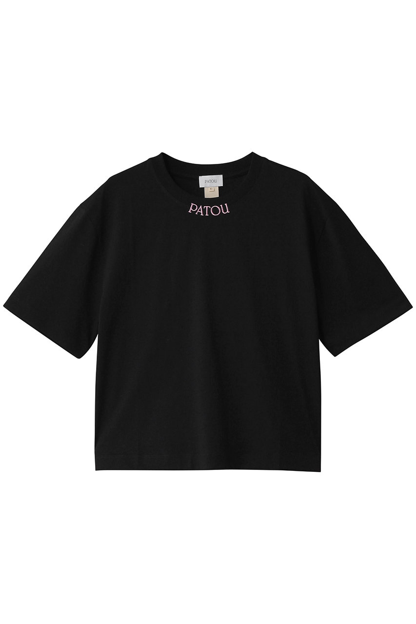 パトゥ/PATOUのPATOU カラークロップドTシャツ(ブラック/25S-JE135-9999)