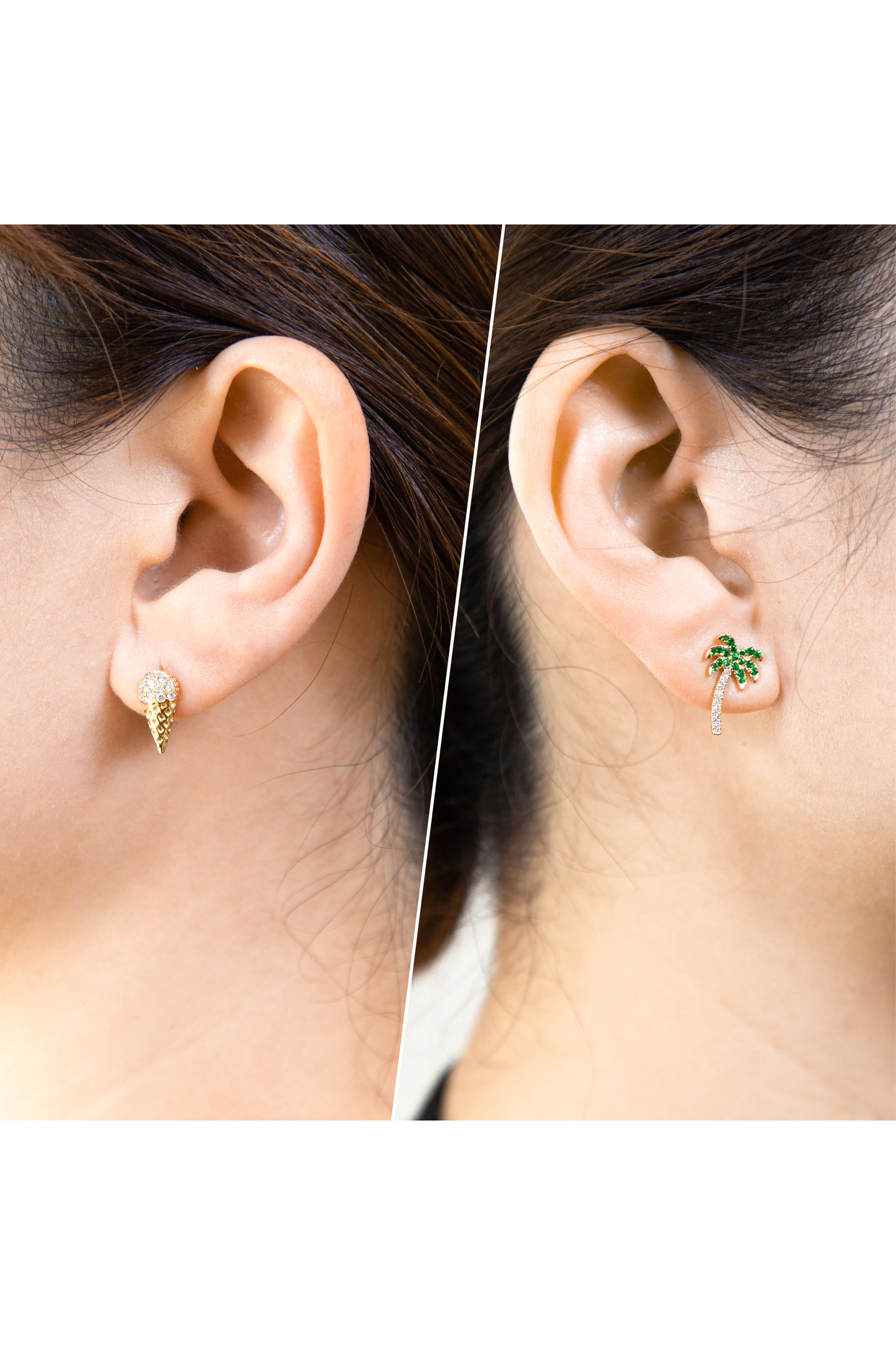 Bijou de M(ビジュードエム)｜【受注生産】ヤシの木ピアス（片耳用