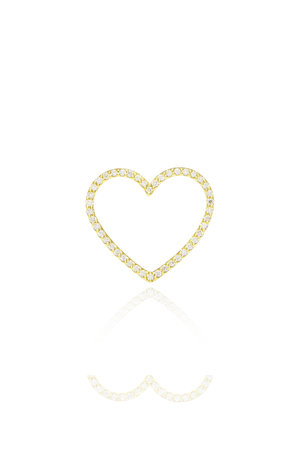 ビジュードエム/Bijou de Mの【受注生産】オープンハートピアス（片耳用） S(150100/150101)