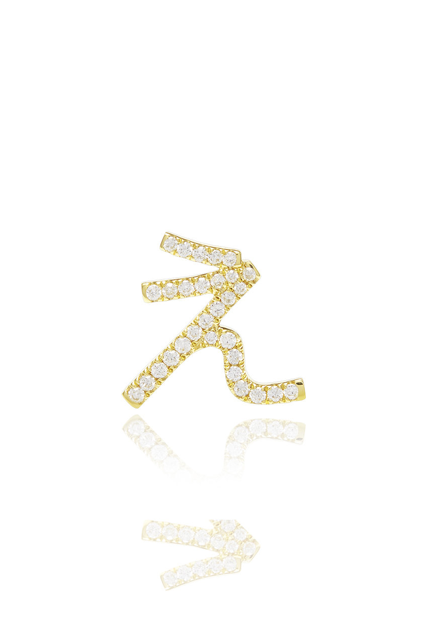 Bijou de M ひらがなダイヤモンドピアス(片耳用) (え, F) ビジュードエム ELLE SHOP Bijou de M ひらがなダイヤモンドピアス(片耳用) (え, F) ビジュードエム ELLE SHOP