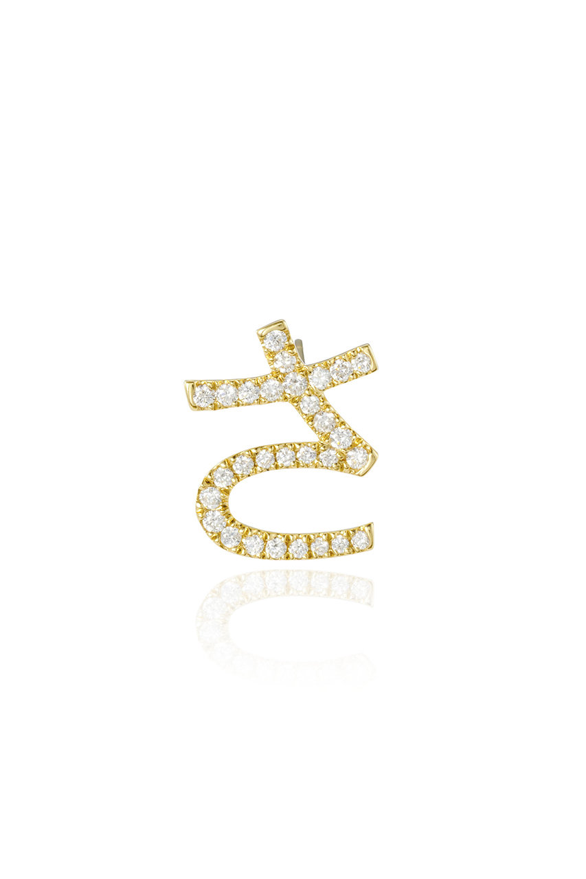 Bijou de M ひらがなダイヤモンドピアス(片耳用) (さ, F) ビジュードエム ELLE SHOP Bijou de M ひらがなダイヤモンドピアス(片耳用) (さ, F) ビジュードエム ELLE SHOP