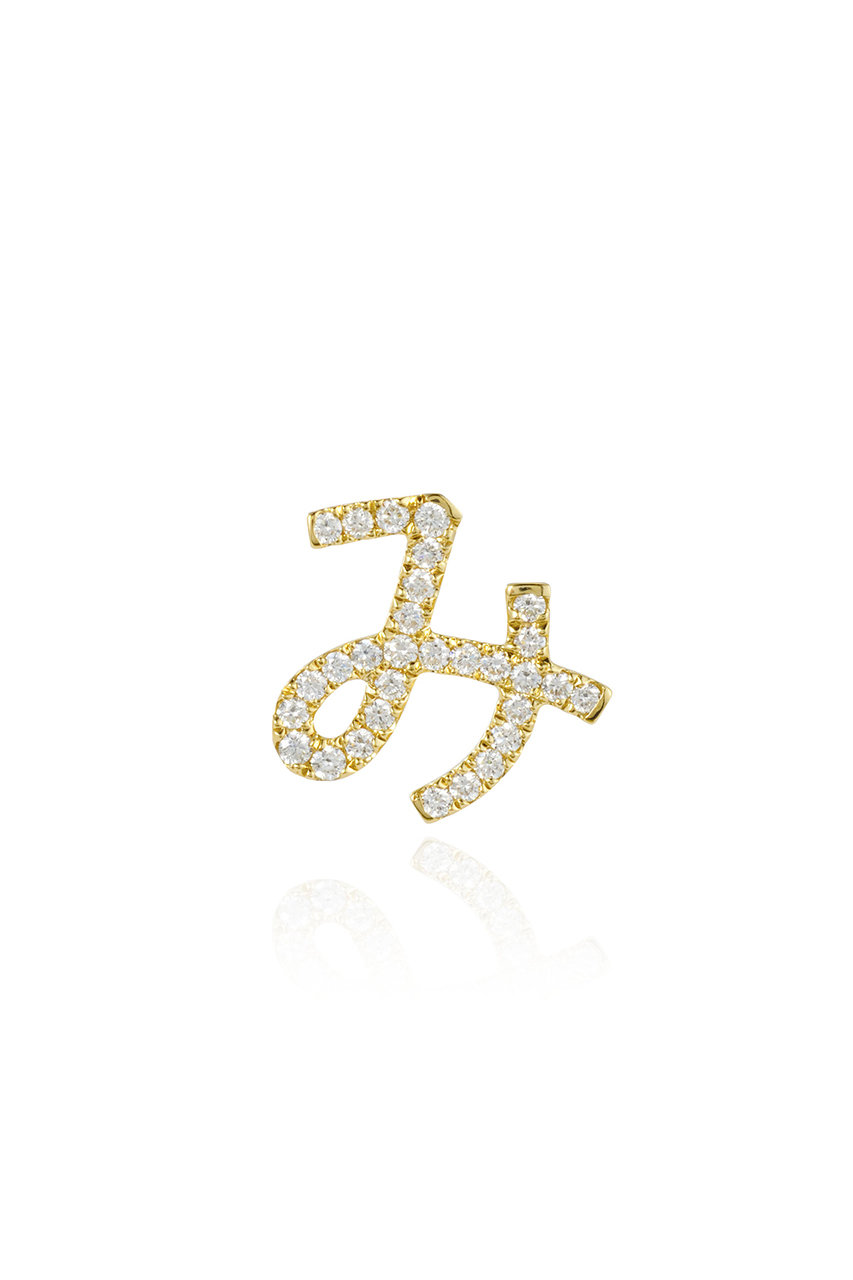Bijou de M ひらがなダイヤモンドピアス(片耳用) (み, F) ビジュードエム ELLE SHOP Bijou de M ひらがなダイヤモンドピアス(片耳用) (み, F) ビジュードエム ELLE SHOP