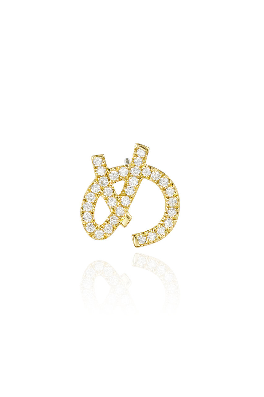 Bijou de M ひらがなダイヤモンドピアス(片耳用) (め, F) ビジュードエム ELLE SHOP Bijou de M ひらがなダイヤモンドピアス(片耳用) (め, F) ビジュードエム ELLE SHOP