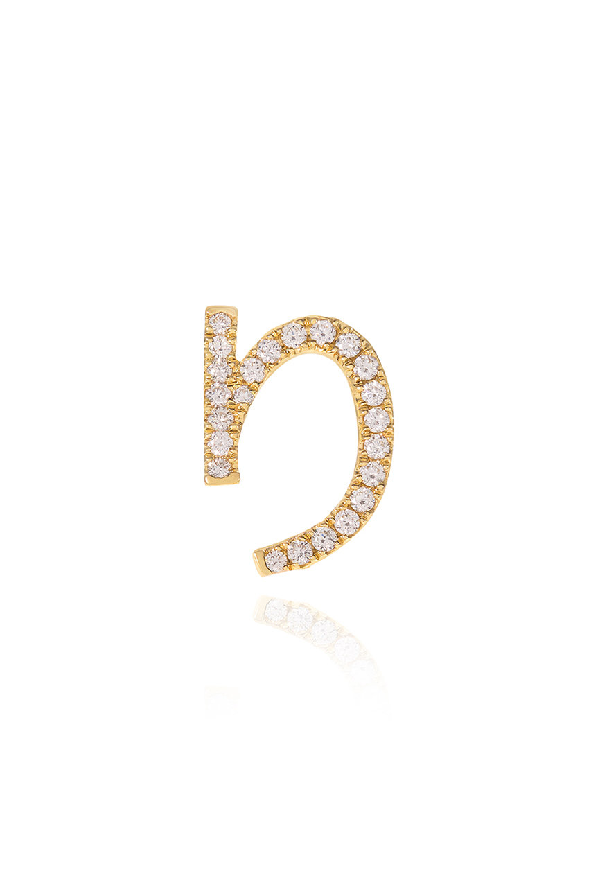 Bijou de M ひらがなダイヤモンドピアス(片耳用) (り, F) ビジュードエム ELLE SHOP Bijou de M ひらがなダイヤモンドピアス(片耳用) (り, F) ビジュードエム ELLE SHOP