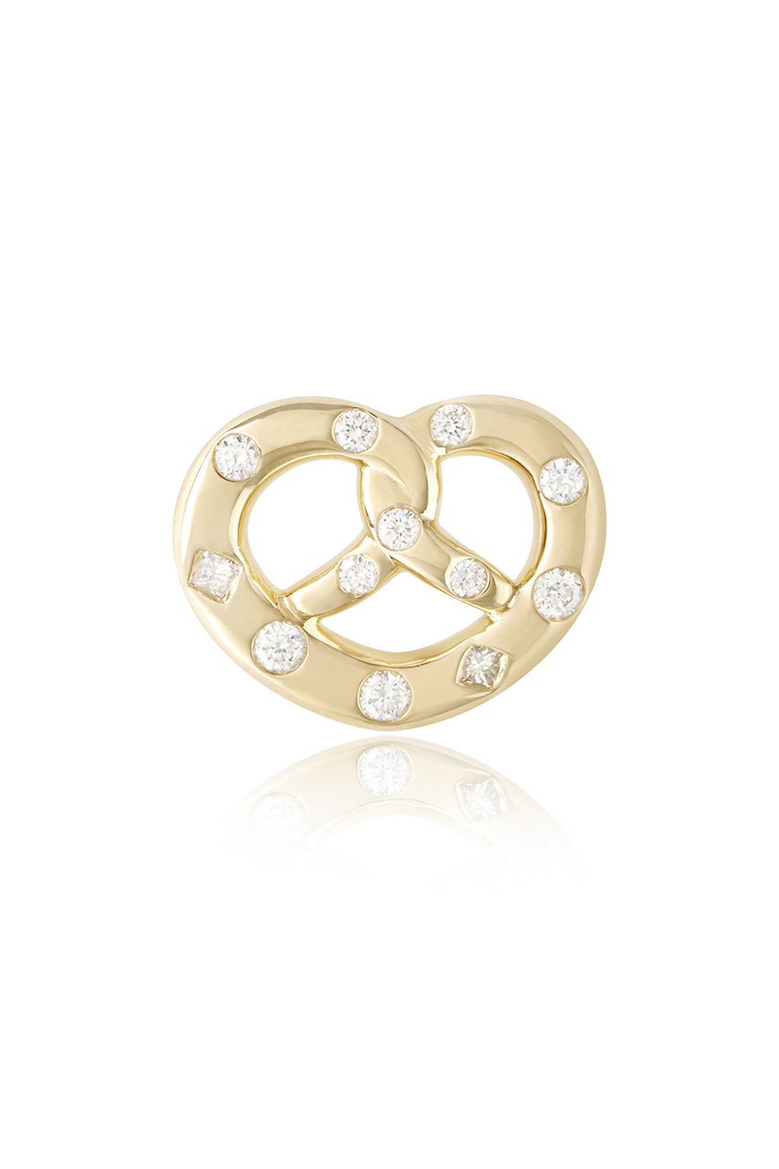 ビジュードエム/Bijou de Mの【受注生産】プレッツェルのピアス（片耳用）(ゴールド/BMEAPRTAL)