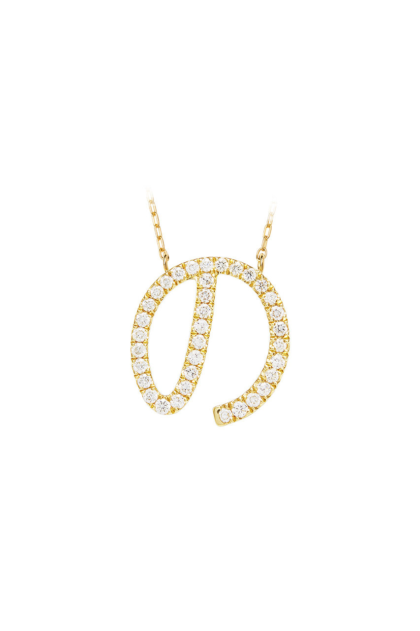 ビジュードエム/Bijou de Mの【受注生産】ひらがなネックレス（ダイヤモンド）(の/BMNCDY/わ)