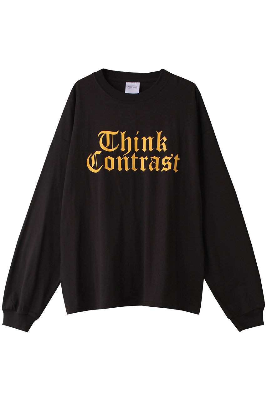 パロットキャンバス/PARROTT CANVASのThink contrast ロングスリーブTシャツ(ブラック/PC24212016)