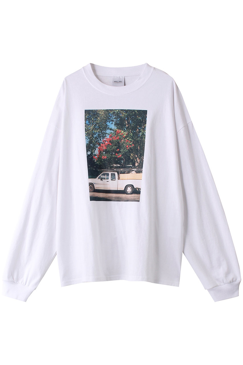 パロットキャンバス/PARROTT CANVASのCar photo ロングスリーブTシャツ(ホワイトA/PC24212017)