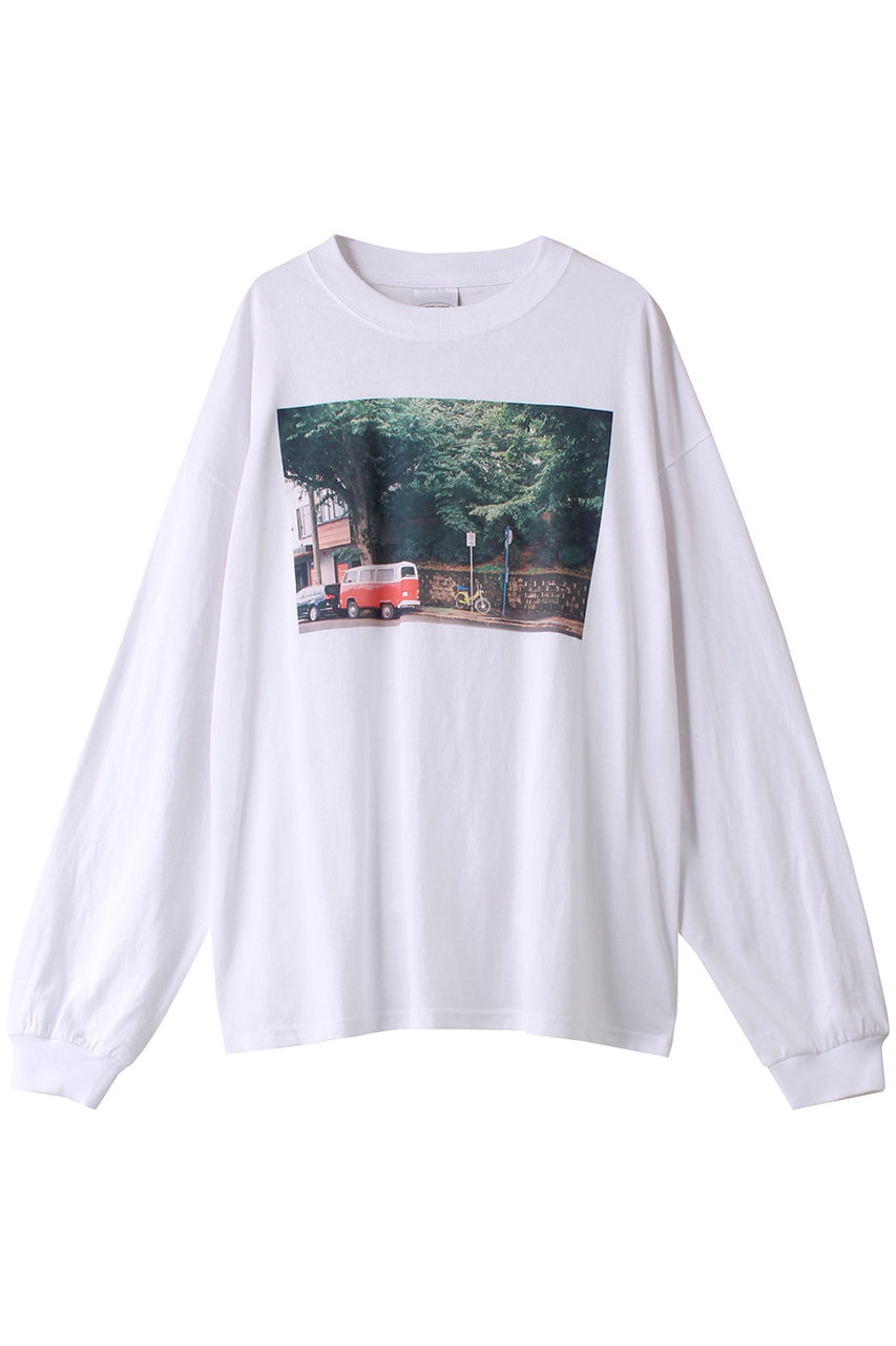 パロットキャンバス/PARROTT CANVASのCar photo ロングスリーブTシャツ(ホワイトB/PC24212017)