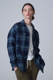 CLOUD WEAVE コットンツイルチェック シャツジャケット