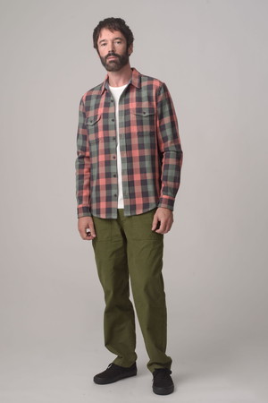 アウターノウン/OUTERKNOWNの【MEN】BLANKET SHIRT コットンツイルチェック シャツ(110400/110403)