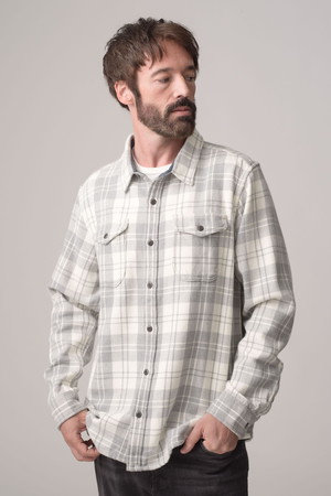 アウターノウン/OUTERKNOWNの【MEN】BLANKET SHIRT コットンツイルチェック シャツ(110400/110403)