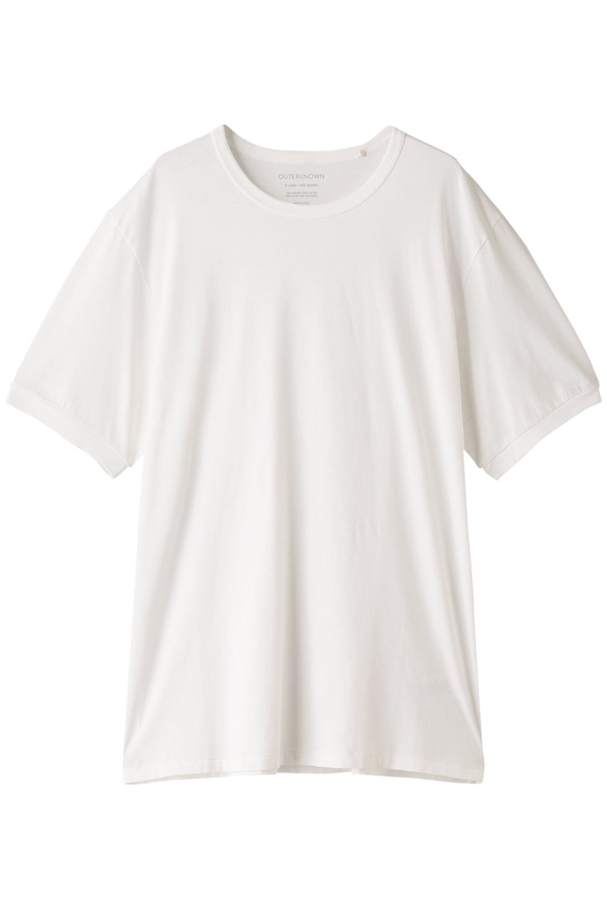 ＜ELLE SHOP＞ OUTERKNOWN 【MEN】SOJOURN Tシャツ (ホワイト L) アウターノウン ELLE SHOP